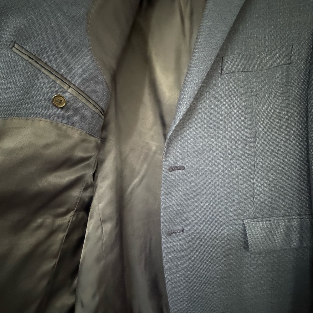 Men’s blue Two-Button Blazer - Picture 2 of 7
